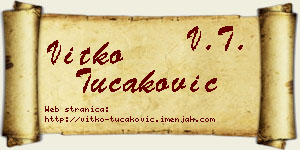 Vitko Tucaković vizit kartica
